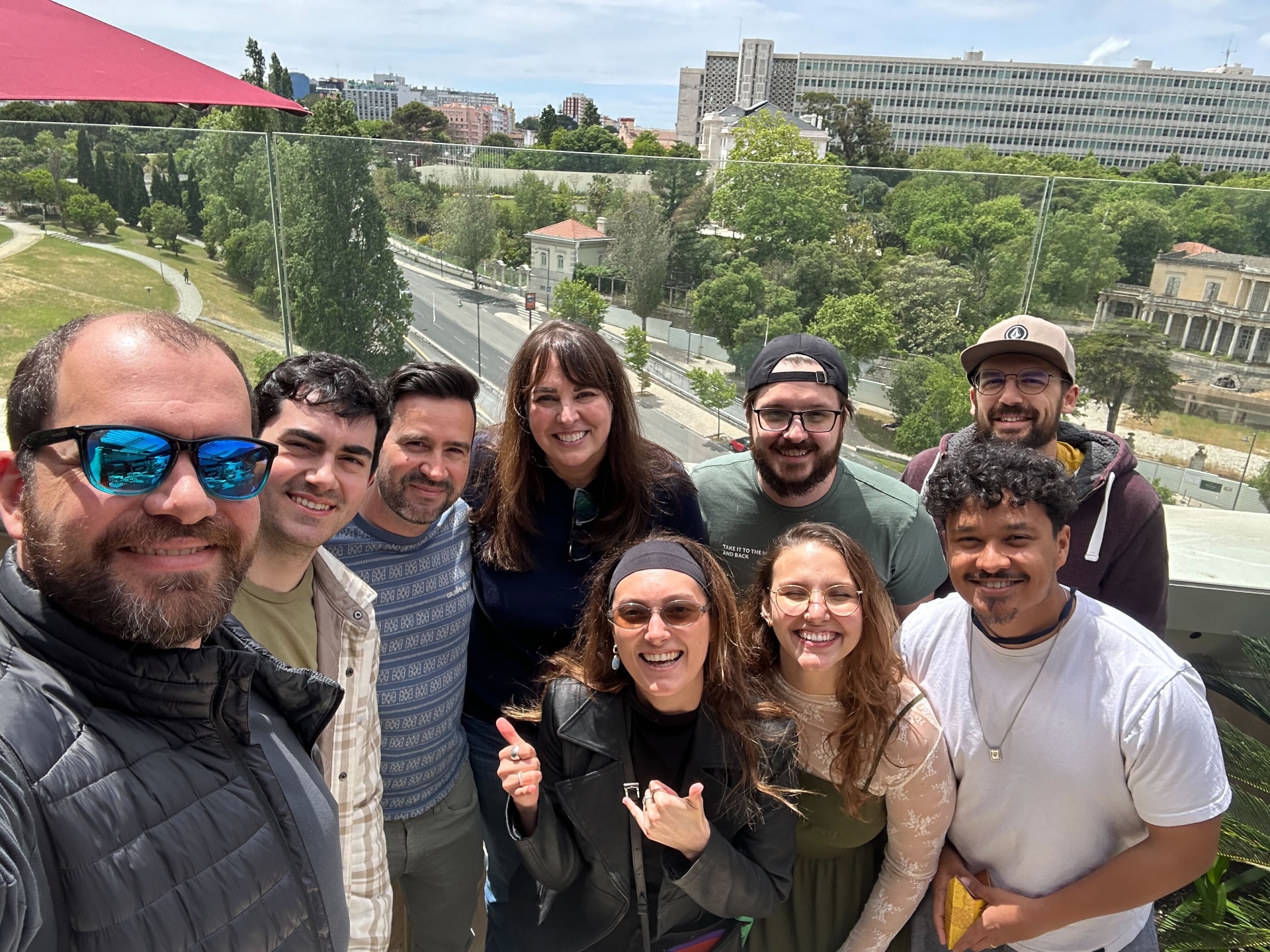 Workia team photo — Rooftop in Lisbon