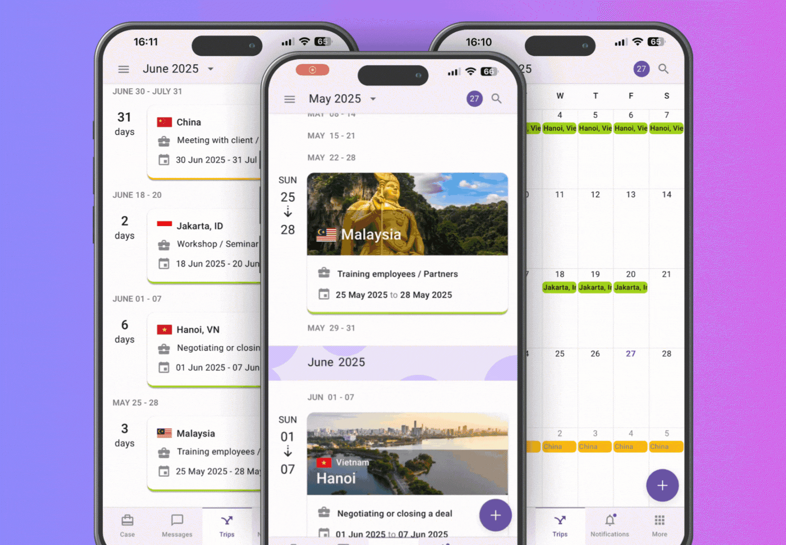 Workia business travel employee app