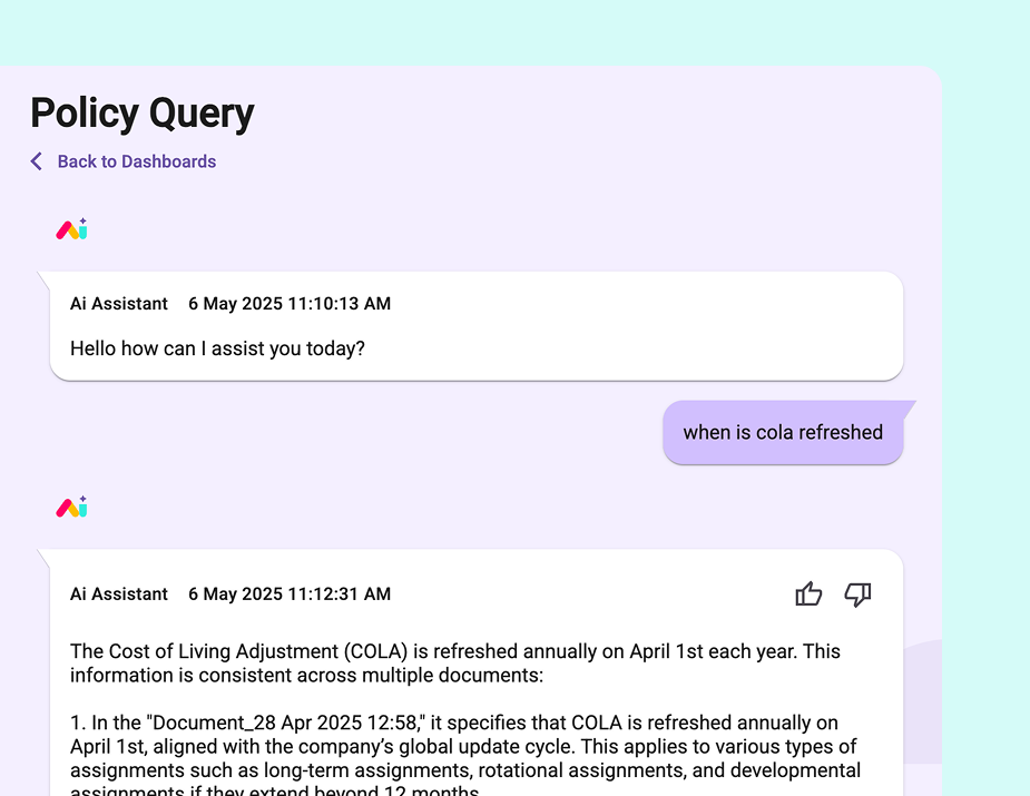 AI policy query